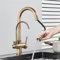 YADLCR Grifo Cocina 3 vías, Grifo de Cocina Osmosis extraíble de latón Antiguo Grifo Mezclador de Fregadero Doble Mango Grifo de Filtro de Agua Potable fría y Caliente