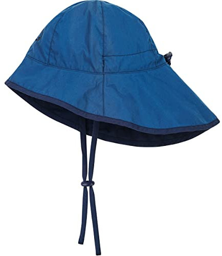 Finkid Ranta Sport Blau - Wasserabweisender leichter Kinder Sommerhut, Größe 52 - Farbe Real Teal - Navy