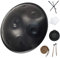 MFYDPP Handpan Stahltrommel, 9 Noten 22 Zoll Stahlzunge Trommel Mit Weicher Handwanne, 2 Handpan Hämmer, Handpan -ständer, Staubfreies Tuch