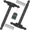 KOTARBAU® 2er Set Kreuzgehänge 350 mm Ladenband Scharnier Band Platte Baubeschlag Torbeschlag Holzverbindung Werfgehänge T-Scharnier T-Band Pulverbeschichtet