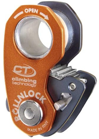 CLIMBING TECHNOLOGY RollNlock-Anthracite/Orange Versicherungszubehör, Erwachsene, Unisex, Mehrfarbig (Mehrfarbig), Einheitsgröße