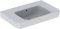 Geberit Renova Plan, Waschtisch mit Ablagefläche, 75x48 cm, ohne Hahnloch, mit Überlauf, 501696, 501.696.00.8, Farbe: Weiß