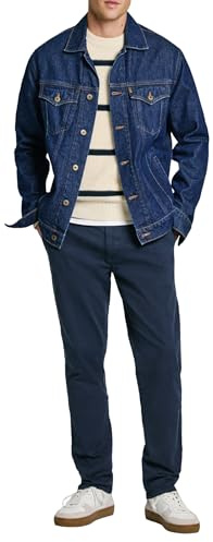 Pepe Jeans Herren Slim Chino Twill Hose, Blau (Dulwich Blue), 33 W