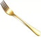 Maestro Craft 6-Piece Dinner Fork Set - Stainless Steel, 8-Inch Table Forks - Silverware Set (Gold)