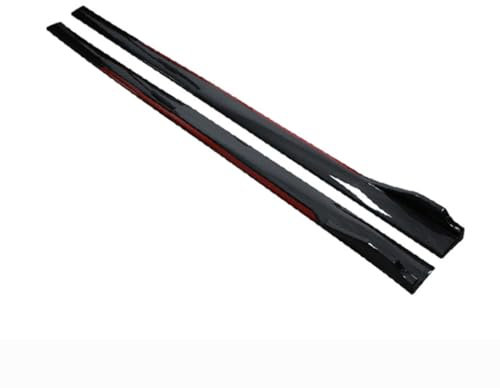 Auto Seitenschweller für BMW 3 Series(4 door) G20+G21 2019-2023,Diffusor Winglets Seiten Splitterplatte Kratzfest Hohe Zähigkeit Außenzubehör, A2-Carbon Fiber Black red