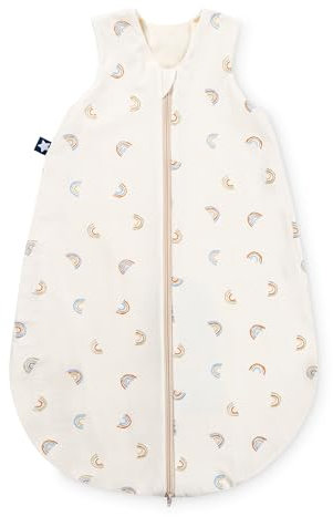 Julius Zöllner Sommerschlafsack Jersey Little Bow, Größe 50/56 | aus weicher Jersey Baumwolle, sicher und schadstoffgepüft, ideal für warme Sommernächte