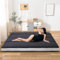Ytaoeo Futon Matratze 100 x 200 cm klappmatratze 10cm Dicke Japanische Bodenmatratze Faltbare matratze Atmungsaktive Bodenliege Gästebett für Camping Couch (Schwarz, Twin-Matratze)