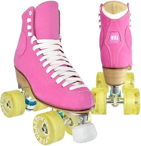 STD Skates & Wheels Wifa Street Stiefel aus Veloursleder mit kompletter STD Skates Elyo C - Rollschuhe - Rollschuhe für Straße und Stadttanz.