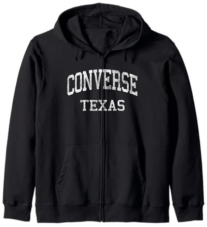 Converse Texas TX Sportdesign im Vintage-Stil Kapuzenjacke