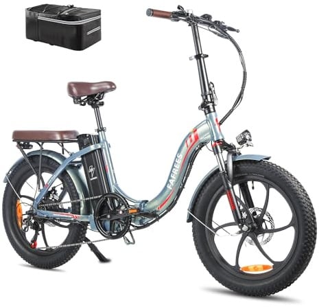 Fafrees F20 PRO E-Bike Klapprad Elektrofahrrad 20 Zoll Fatbike, 250W Motor 36V 20AH Akku, 20 * 3,0 Zoll Mountainbike Elektrofahrrad 40 Nm