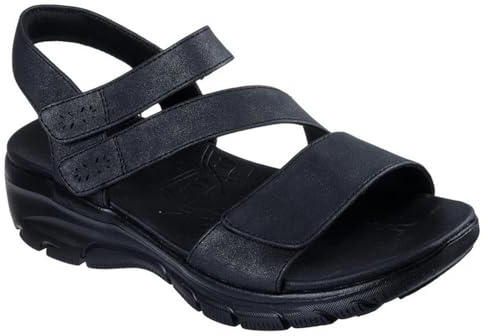 Skechers GEMÜTLICH SANDALE AJUSTABLE FRAUEN BAYSHORE ALL DAY CHIC SCHWARZ