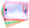 CIYODO 10pcs Reusable Dry Erase Pockets Assorted Colors PVC Sleeves for School Office Dirtproof Includes Marker Holder and Grommet for Easy Hanging