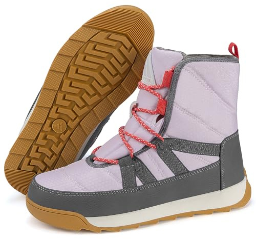 Mishansha Bottes de Neige Femme Antidérapante Confortables GR.36-42 | Léger, Hiver, Chaudes, Camping, Outdoor, Marche, Randonnée, Chaussures