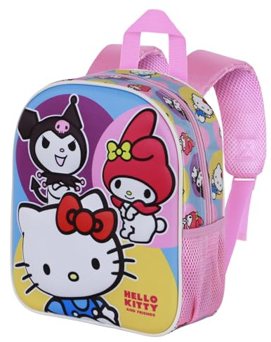 Hello Kitty Happy-Elite 3D Backpack, Pink, 25 x 30 cm, Capacity 7 L
