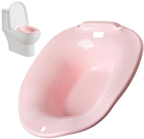 Sitzbad, 16 x 14 x 3, hitzebeständig, faltbar, nach der Geburt, mit acht Löchern, auslaufsicher, tragbare postpartale Essentials für Toilettensitz, Pflege, Style1.