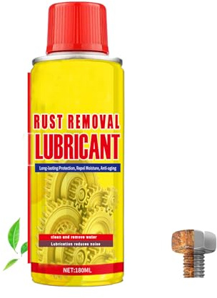 Spray lubrificante antiruggine e sverniciatore per metalli, olio penetrante multiuso, lubrificante ad azione rapida, sciogliruggine per veicoli, utensili, catene, bulloni e cerniere (1 pz)