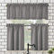 No. 918 Martine Juego de Cortinas de Cocina de Microfibra de 3 Piezas, Gris, W 36 x L 54 (1 Panels)