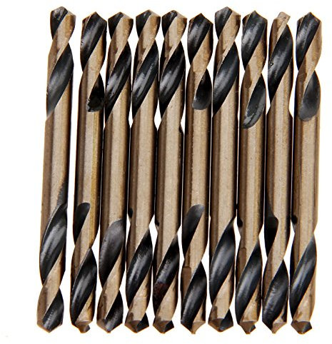 Dophee 10PCS HSS Double Ended Drill Bits, 4.2mm Cobalt Drill Bit Set Electrical Drilling Tool for Metal Carbon Steel Aluminum Working Rotary Tool