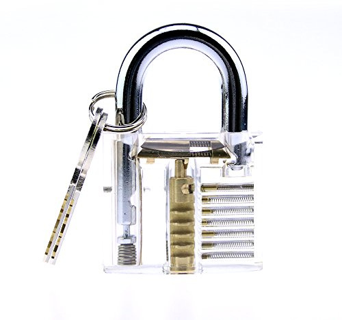 TPM Go transparent Schloss für Praxis Lock Pick, Anfänger Training Lock