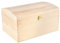 Creative Deco XXL Große Holztruhe Holzkiste mit Deckel und Schloss | 34,5 x 25 x 19,2 cm | Schatztruhe Groß Spielzeugkiste Holzbox Unlackiert Kasten ohne Griffen | Ideal für Wertsachen und Spielzeuge