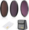 NiSi Kit Filtri ND Circolari - 67mm - Include ND8 (3 stops), ND64 + CPL (6 Stop+CPL Filtro 2in1), ND1000 (10 stops) e Custodia