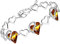 Leafael Infinity Liebe Herz Armband Damen Silber-Ton, Geburtsstein Armbänder für Frauen mit heilenden Kristallen, Allergie-freien Schmuck Damen mit Geschenkbox, 7-Zoll-Kette und 2-Zoll-Verlängerung