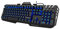 uRage Gaming-Keyboard Exodus 420 Metal, schwarz, Tastatur für PC Gaming, Night-Vision-Mode, 12 Multimedia Direkt-Funktionen, Anti-Ghosting - 26-Tasten-Rollover, Win-Lock, RGB-Farben, 47 x 4 x 18 cm