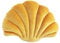 WSYW Kissen in Muschelform, Meeresmotiv, gefülltes Kissen, Plüschkissen, Samtkissen für Zuhause, Bett, Sofa, Büro, Kissendekoration, Gelb, 34 x 25 cm