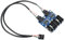 9pin USB Header Male 1 to 4 Female Extension Card USB 2.0 Splitter Cable Connector for Motherboard, 9Pin Internal USB Hub Port for CPU, WiFi Receiver, Fans, and RGB Light