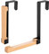 Foldable Wood Over The Door Hooks,Over Door Hanger,Retractable Over The Door Hook,Folding Door Hook,Wooden Foldable Coat Hooks,Space Saving Folding Door Hanger for Hanging Towels,Clothes (black)