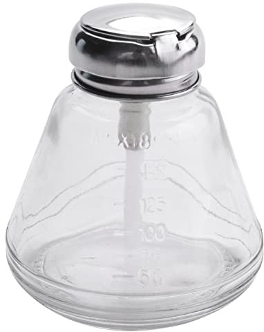 Flacon vide pour démaquillant pour ongles - Pompe en verre à pression