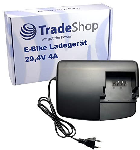 Trade-Shop Netzteil Ladegerät 29,4V 4A kompatibel mit Flyer NKY376B2 NKY336B2 NKY337B02 NKY337B2 NKY358B2 NKY374B02 NKY374B2 NKY376B02 E-Bike Akkus