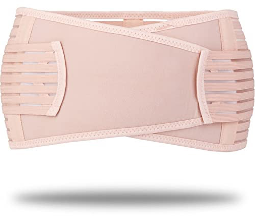 de maternité de qualité supérieure Grossesse Soins prénatals Bandage athlétique pour femme enceinte Récupération post-partum Gaine amincissante Enceinte pour soutien abdominal (Couleur : Beige) (Rosa)