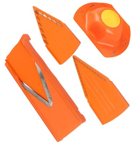 Mandolinen Allesschneider, V Klingenschneider mit Lebensmittelsicherheitshalter Manueller Gemüseschneider Kochwerkzeug mit Edelstahlklingen Handschutz