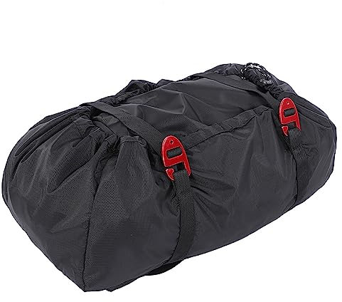 Bolsa de Escalada Escalada en Roca, Bolsa de Cuerda Lona, Kit de Cuerda para Escalada en Roca Bolsa Correa de Hombro Plegable para Acampar Al Aire Libre Senderismo (Negro)