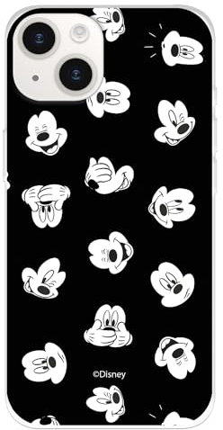 Official Disney Classics iPhone 15 Case, Mickey Faces Ultra Soft to Protect Your Mobile, Liquid Silicone iPhone Case with Official Disney License