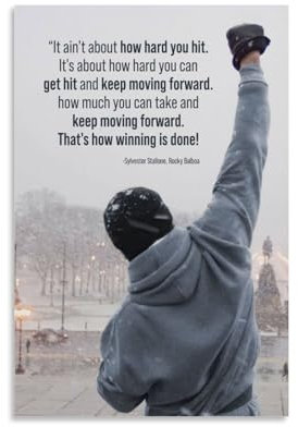 INEOUT Rocky Balboa Poster, dekoratives Gemälde, Leinwand, Wandposter und Kunstdruck, modernes Familienschlafzimmer-Dekor-Poster, 20 x 30 cm
