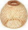 Paralume in bambù intrecciato fatto a mano in rattan per illuminazione morbida, paralume di ricambio per varie lampade, illuminazione decorativa naturale per camera da letto