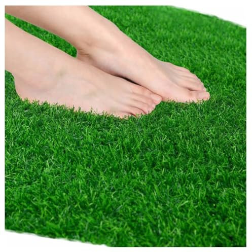 3m X 15m Artificial Grass Roll Realistic 20MM Pile Height Fake Grass Mat for Indoor Outdoor Use Natural Artificial Grass Underlay for Patio Garden Lawn Decoration