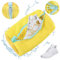 1 Pieza Bolsa Lavadora Zapatillas, bolsa para lavar zapatos Máquina para lavar zapatos Zapatilla con cremallera oculta, para todo tipo de zapatos, Amarillo