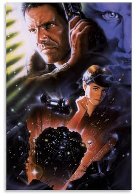 JFIERH Blade Runner Original Poster Art Poster Dekorative Malerei Leinwand Wandkunst Wohnzimmer Poster Schlafzimmer Malerei,Wandkunst Bilddruck Moderne Familienzimmer Dekor 24x36inch(60x90cm)