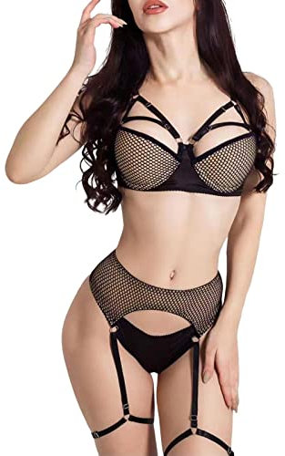 Damen UnterwäSche Dessous Sets Damen BH Set BH Und String Spitze Trägerloser Abnehmbare Träger Push Up Bügel BH Sexy Unterwäsche Lingerie Tanga Sexy Dessous Angebote