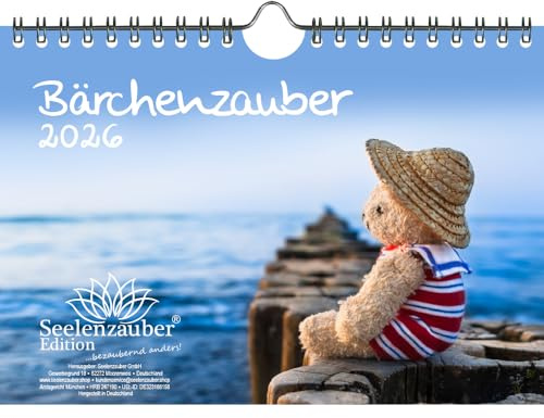 Bärchenzauber DIN A5 Kalender für 2026 Teddy und Bärchen - Seelenzauber