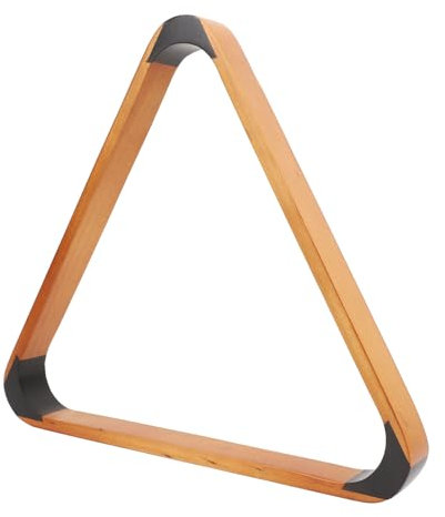 SUNGOOYUE Rastrello a Sfera di Biliardo, Rack a Triangolo a Sfera di Pino in Legno Solido Pino 57,2 Mm per Biliardo Inglese Fantasia con Bordi Arrotondati Rinforzati