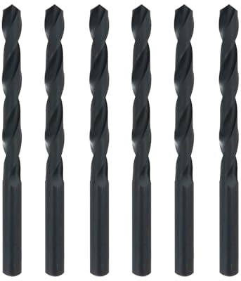 Misuyue 7mm HSS Metal Drill Bits, 6pcs Carbide Drilling Bit Sets, Twist Drill Bit suitable for Copper Aluminium Iron Plastic, Wood Drilling Bits