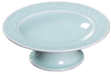 Bol à fruits en céramique – Assiette à dessert créative céladon pour la maison, design de style zen, assiette à fruits parfaite pour le thé et les fruits – Vaisselle élégante