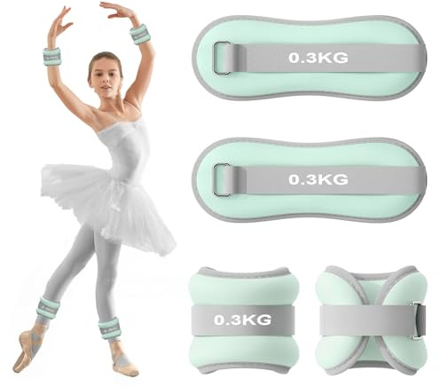 2PCS Gewichtsmanschetten Fuß, Gewichte für Beine und Arme, Ankle Weights, Handgelenk Gewichte, Knöchelgewichte für Pilates, Yoga, Gehen, Joggen, Aerobic