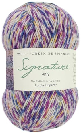 West Yorkshire Strickwolle – Spinners Signature – 4-lagig – Sock Fingering British – 1244 Purple Emperor