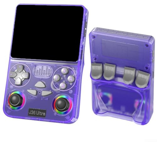 Console de jeu portable rétro, joystick WiFi amélioré, appareil de jeu HD portable pour jeux classiques, options de couleur (violet)