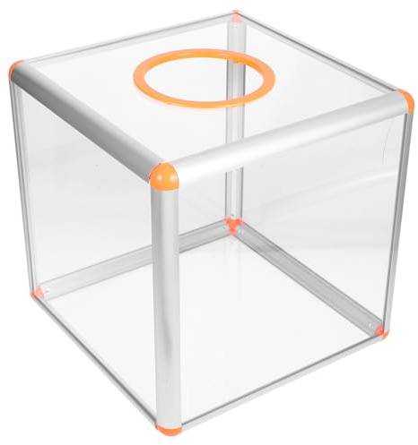 Cabilock Mehrzweck Acryl Tombola Kasten mit Großer Kapazität und Stabiler Konstruktion für Party und Spieleinsatz als Transparente Lottoschein Aufbewahrungsbox
